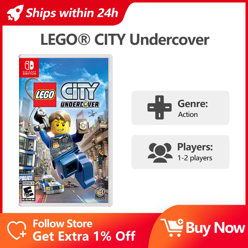 LEGO CITY Undercover Nintendo Switch, игровые предложения, 100% официальная Оригинальная карта физических игр, экшн-жанр для Switch OLED Lite