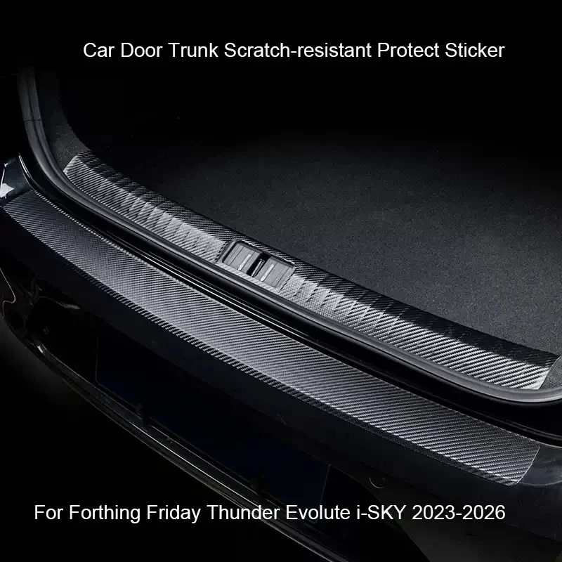 

Car B-Pillar Door Trunk Protect Sill Pad PU Leather Anti-Kicks Mat Scratch Sticker For BEIJING BAIC X75 2023-2026 Auto Accessory