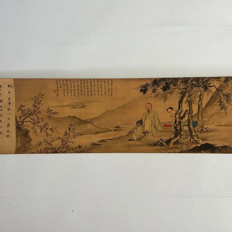 Antique Style Wall Scroll Famous Artist Painting Hua Yan Li Li Tu Long Scroll Living Room Decorative Painting Chinese Painting C