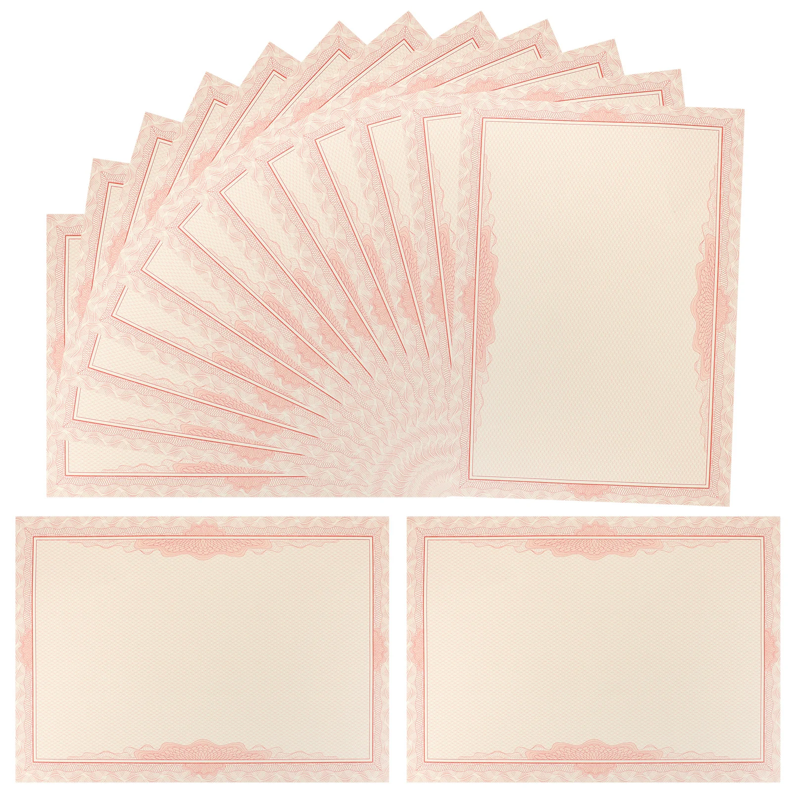 

50Pcs Letter Size Certificate Paper Blank Diploma Paper A4 Thick Awards Completion Certificates Printing