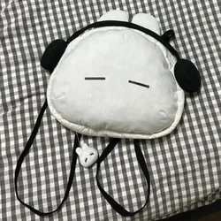 Kawaii Earphone Bunny Backpack For Women White Black Rabbit Head Shape Schoolbag Portable Large Capacity Travel Knapsacks