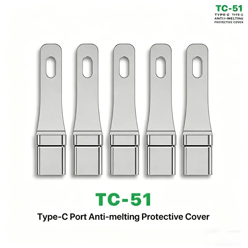 MECHANIC TC-51 Type-C Tail Plug Anti-scald Protector Soldering High Temperature Resistant Repair Tool Kit