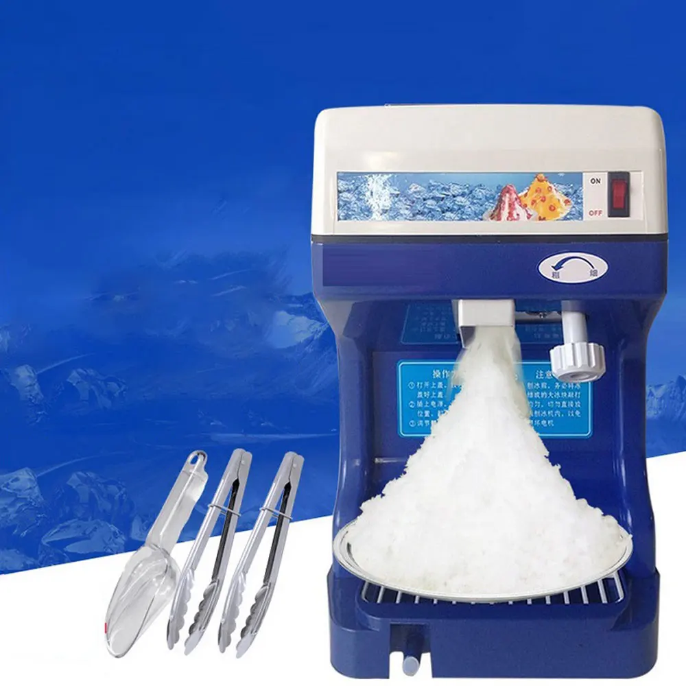 เครื่องบดน้ําแข็งสมูทตี้ เครื่องโกนหนวดน้ําแข็งเชิงพาณิชย์ ร้านชานม เครื่องทําน้ําแข็งเรียบ เครื่องปอกลาเคลือบ เครื่องบดน้ําแข็งฝ้าย