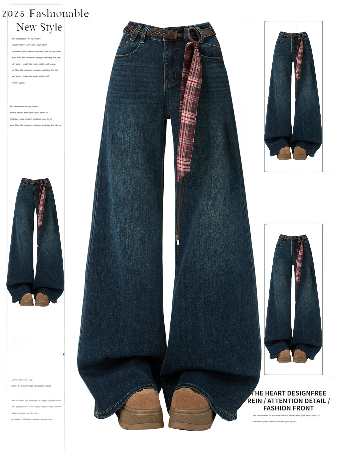 

Women's Blue Grunge Flare Jeans Japandi Style Oversize Jean Pants Vintage Harajuku Baggy Y2k Denim Trousers Alternative Clothes