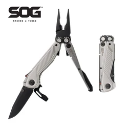 SOG 7 in 1 FLASH MT Multi-tool Folding Pliers With Knife Pocket EDC Portable Outdoor Hiking Camping Equipment Cutter Hand tools