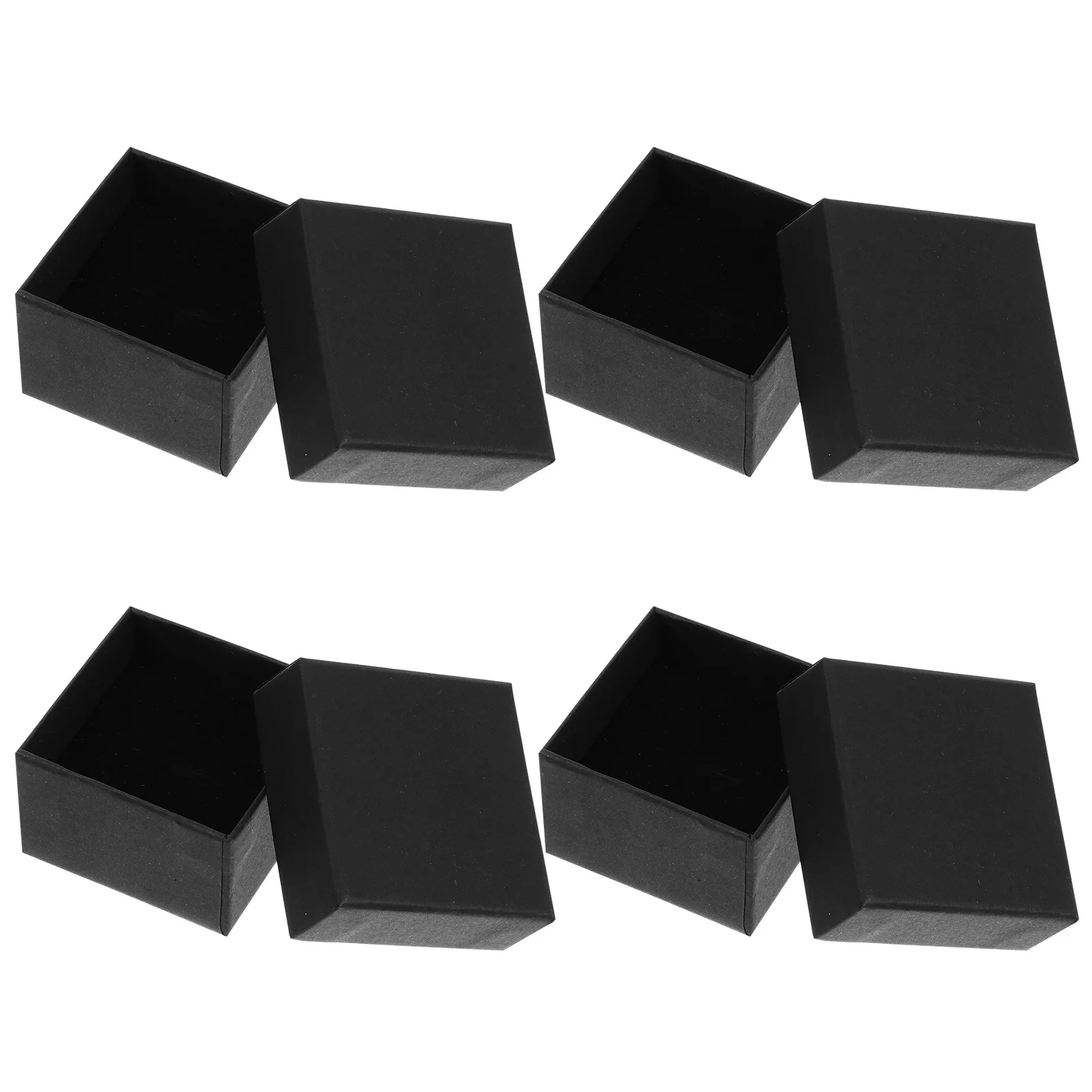 

24Pcs Retro Appearance Kraft Paper Jewelry Cases Durable Fine Workmanship Gift Wrapping Container Small Jewelry Case