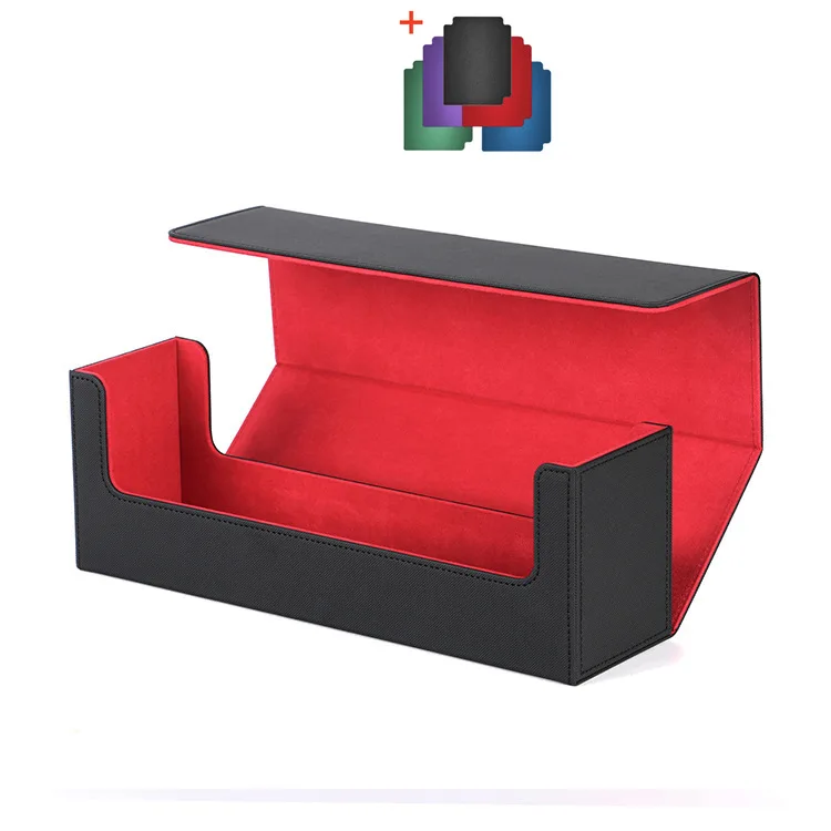 PRZRAO Game Card Deck Case Box, Boîte de Rangement Magnétique pour Cartes MTG, 1800+ Sabot Carte Rangement avec 8 Séparateurs Magnetic Trading Card Storage box pour Cartes YuGioh/MTG/TCG