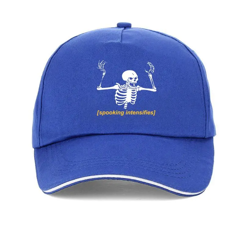 

Sun hat cap Spooking Intensifies Spooky Scary Skeleton Meme Baseball Cap Hot Summer Men'S Fashion