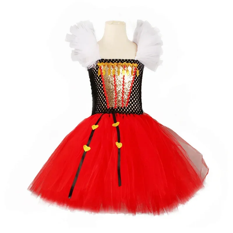 2022 الرعب الساحرة مرحلة أداء الملابس هالوين توتو تنورة فستان شبكي الفتيات تأثيري حلي كرنفال حفلة سحر فتاة فساتين