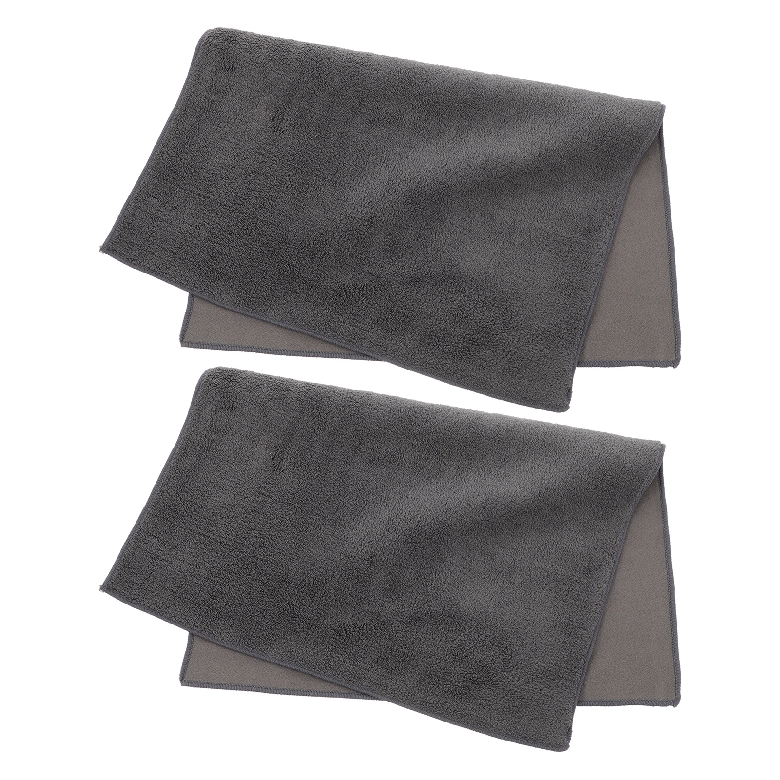 

2pcs Car Drying Towel Super Absorbent Cleaning Cloth Auto Washing Non-Shedding Microfiber Simulated Suede Detailing Towels For