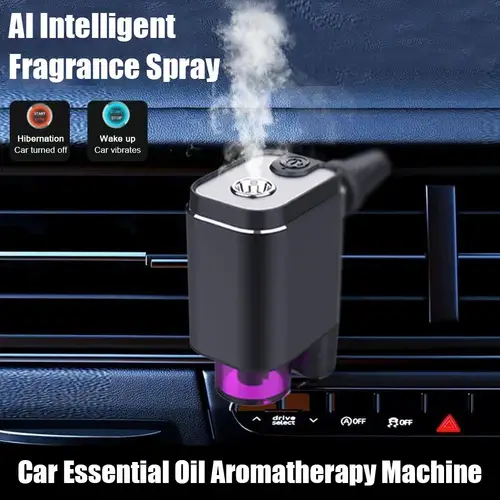 Imagen 2 del producto Humidificador de aire automático Universal, ambientador de niebla, difusor de aromaterapia de aire inteligente para coche con tres interiores ajustables para coche