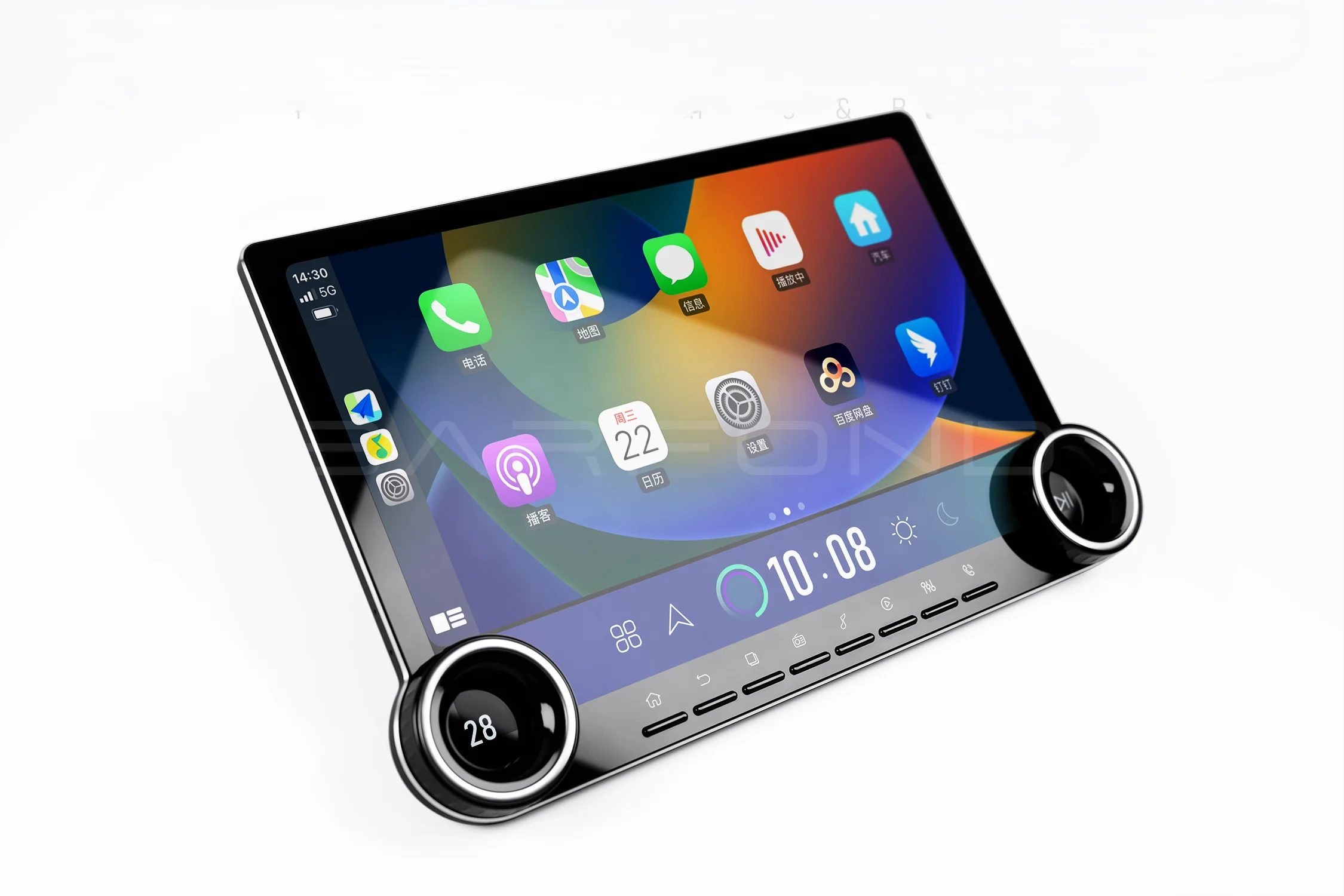 Android 13 Car Radio 2K Stereo Autoradio 13.1inch Universal Car Screen GPS BT Smart Car Systems Radio With Dual Knob Button