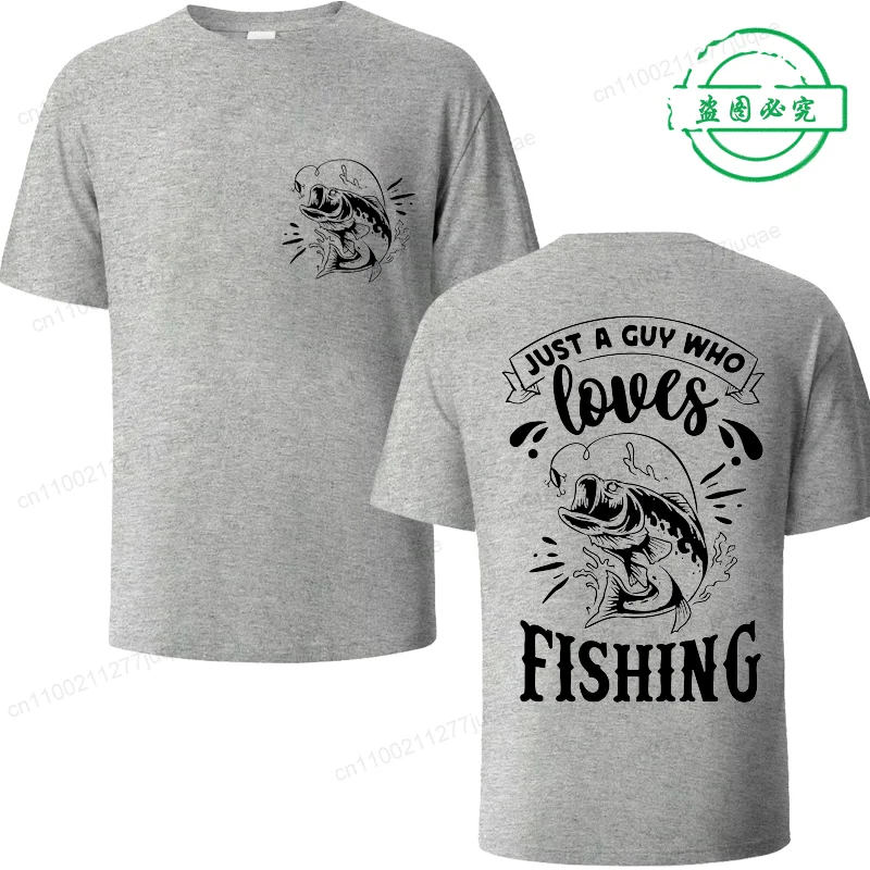 Fishing T Shirt Men Summer Fashion T-shirt Men's Fish Fisherman Funny Tops Fashion Tees Homme Brand Unisex Casual Tee Clothes