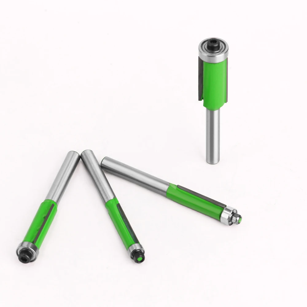 LAVIE 1pc 1/4 pollici gambo 6.35mm punta a filo per fresa per legno con cuscinetto fresa lavorazione del legno MC01029