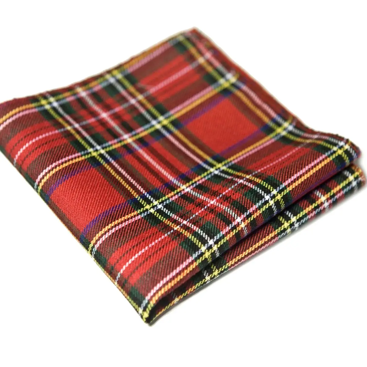 Checked Plaid Scottish Tartan Red Crimson Gray Grey Green Yellow Blue Mens Ties Neckties Suit Gift For Men