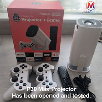 P30 Max Projector,Retro Video Game Consoles,Quad-core 64 bit ARM Cortex™-A53,1280*720P  150 ANSI, Android 11 Dual Wifi6 BT5.4