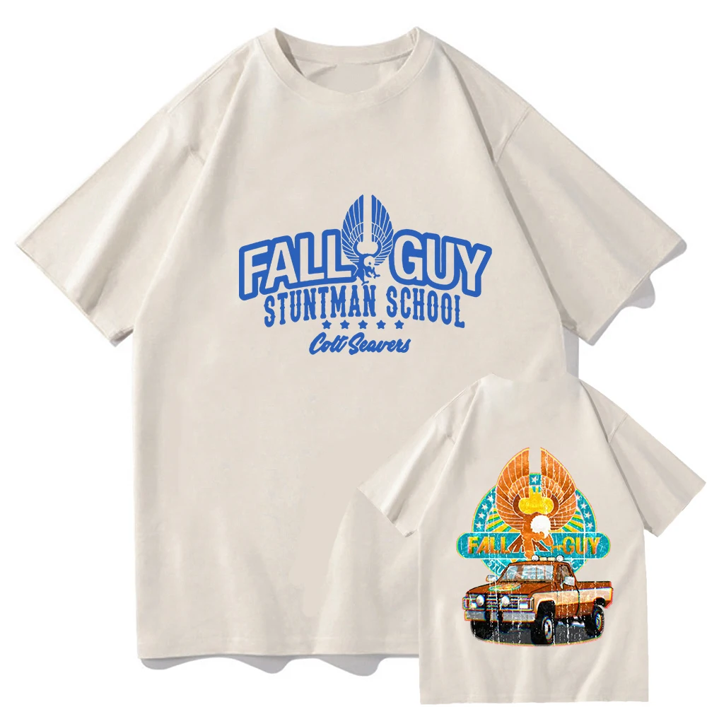 

The Fall Guy Movie T-shirts Short Sleeve Cotton Comfortable Tee-shirt High Quality Men Women Tshirts Graphic Printing Mens Tees