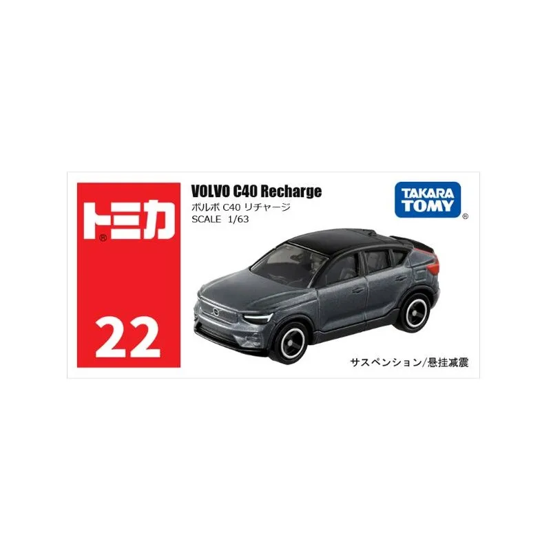 Takara Tomy Tomica 22 VOLVO C40 перезарядка черный металлический литой автомобиль игрушечный автомобиль новый в коробке