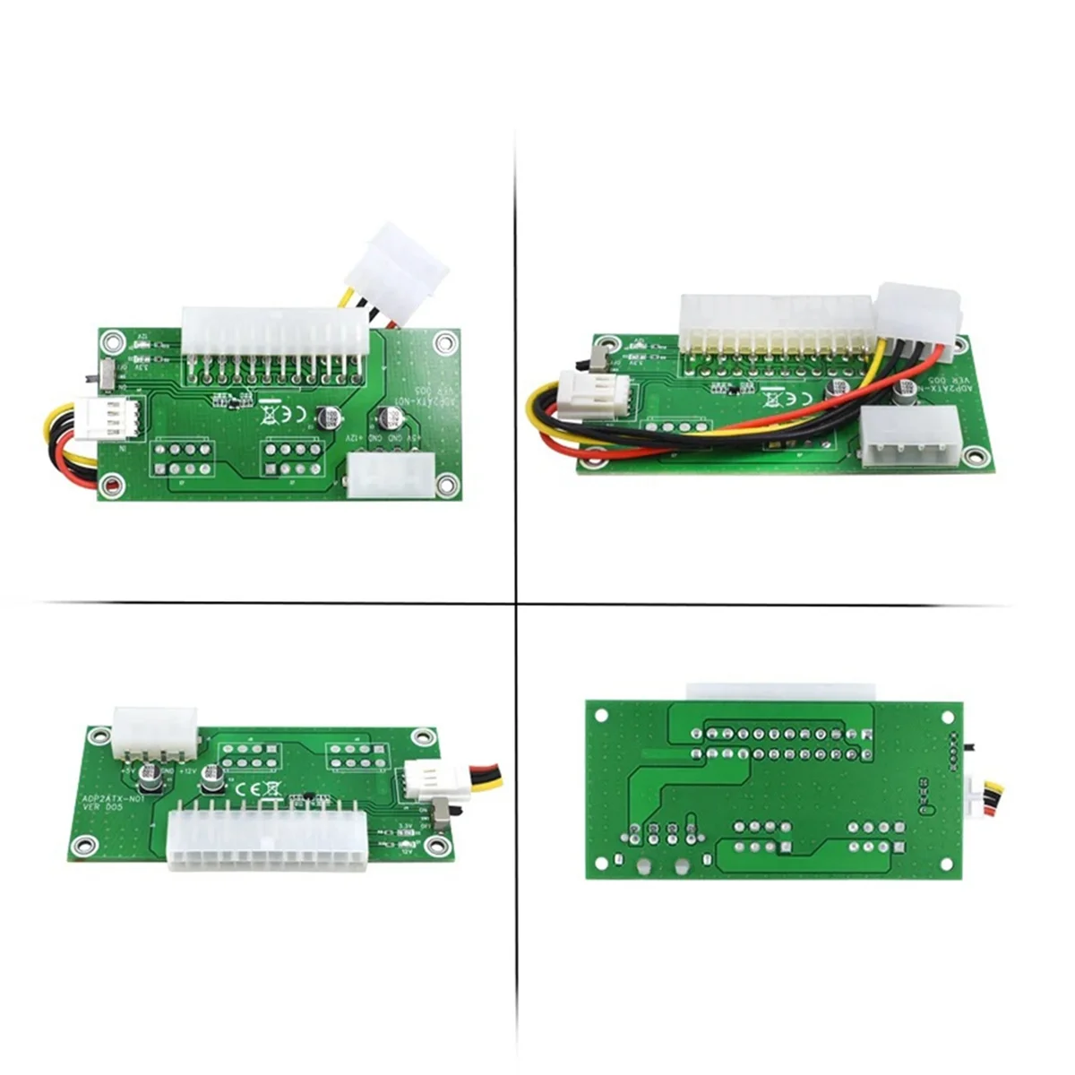 Hot Sale Dual PSU Riser Card 24PIN to 4PIN Power Supply Starter Board Adapter ADD2PSU Cord Converter for BTC Miner Mining