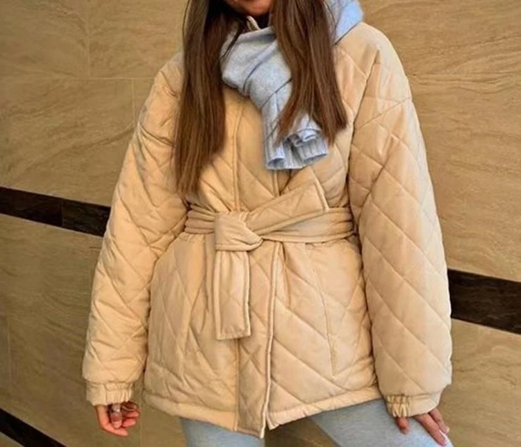 Baumwollmantel mit Kapuze, warme Oberbekleidung, Schnürpullover aus Baumwolle, einzigartiger Street-Fashion-Stil