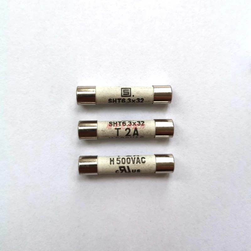 New original fuse SHT6.3x32 slow ceramic tube T2AH500V/SHT series