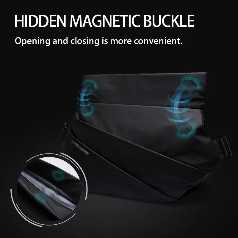 Bolso cruzado de cuero Premium para hombre, bolso antirobo a prueba de agua, bolso antirobo de múltiples capas a la moda para adolescentes jóvenes,