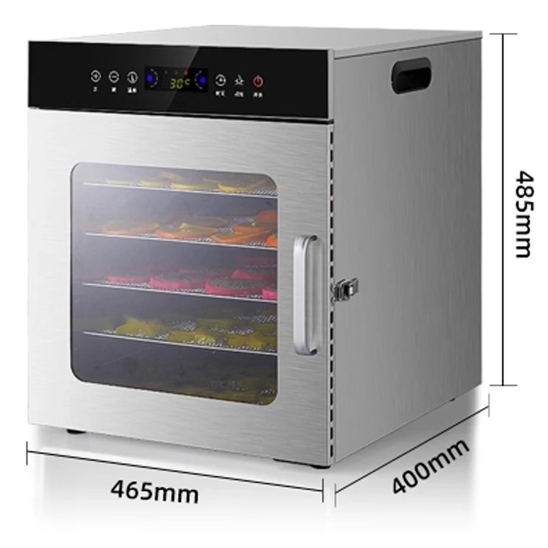 آلة تجفيف الطعام بالنقانق، آلة تجفيف المواد الفواكه والطبية المنزلية والتجارية، فرن تجفيف أوتوماتيكي