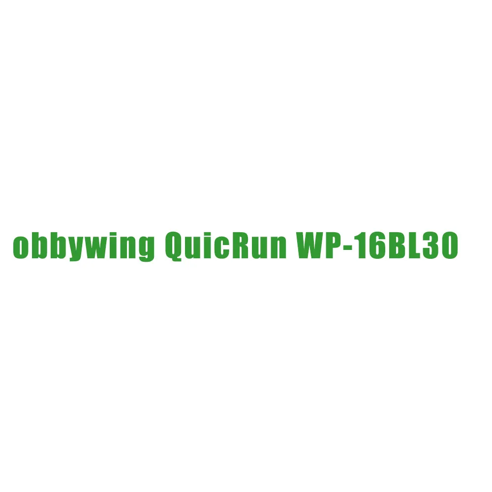 Hobbywing QuicRun WP-16BL30 G2 Waterproof 30A 2-3S Brushless Speed Controller ESC for 1/16 RC Car