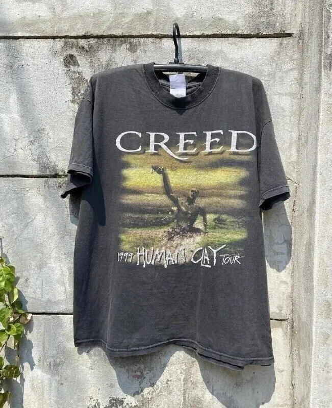 Creed Human Clay Tour Cotton Black Unisex T-shirt Reprint S-5XL  KH6957