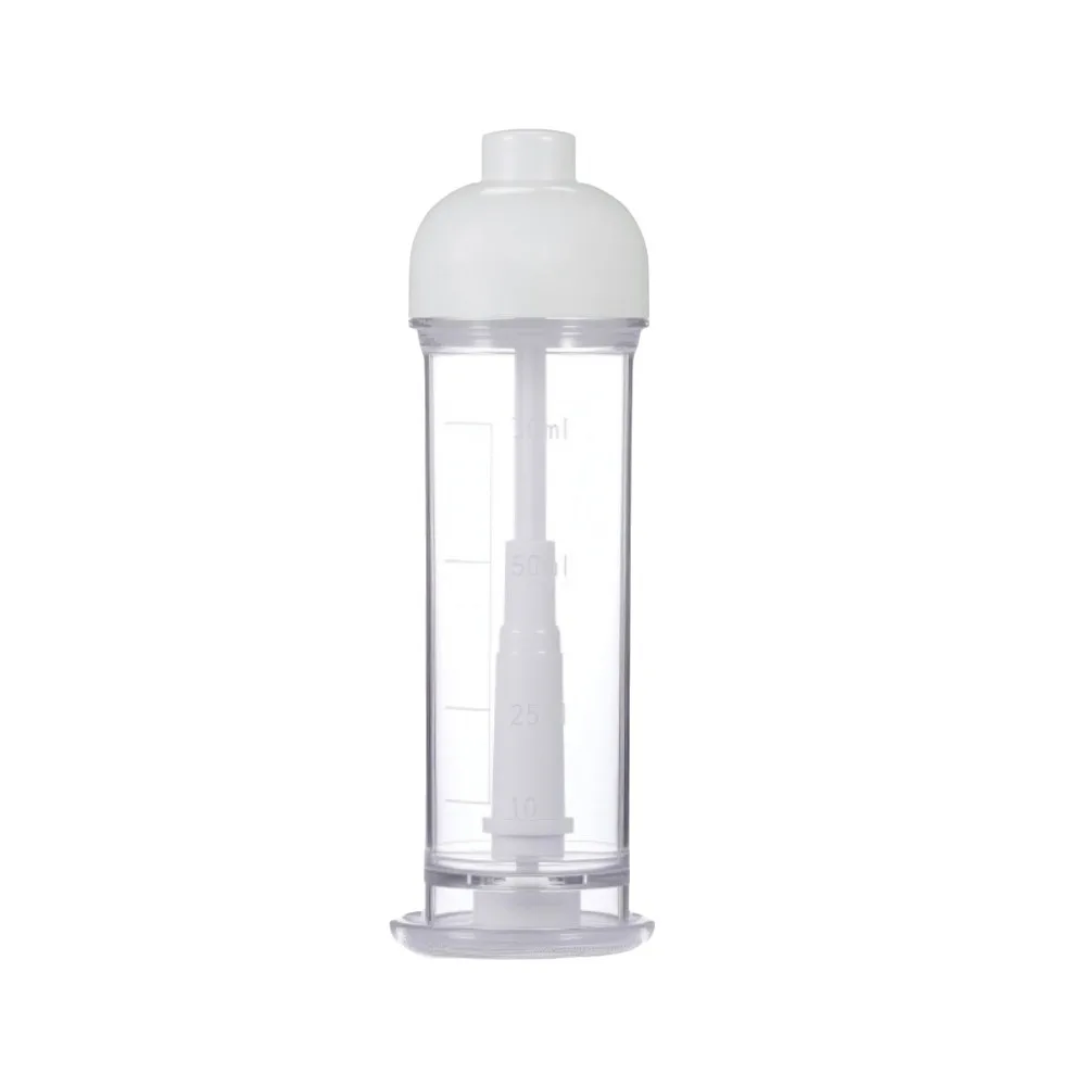 Reusable Plastic Down-Spray Oil Bottle 100ML Food Grade Press Oil Sprayer Anti Slip Measurable Scale Oil Bottle Air Fryer Use