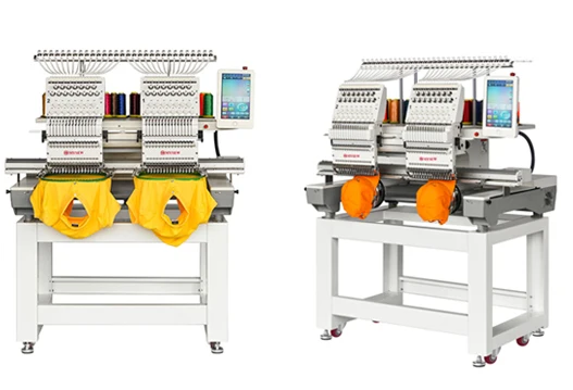 Doorstep Delivery Automatic 15 Needles 2 Heads Multifunctional Hat Industrial Embroidery Machine Computerized