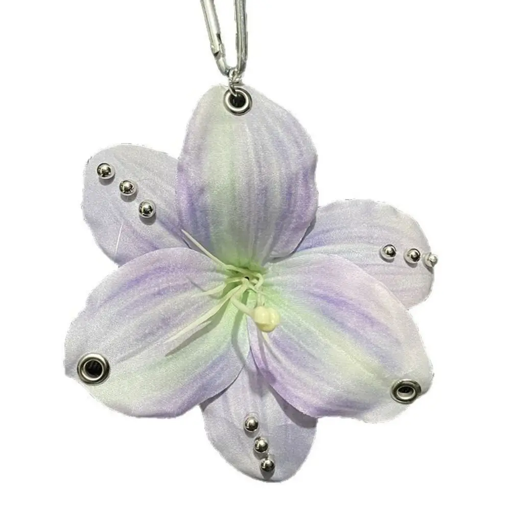 

Girl Keychain Phone Charms Flower Keychain Keyring Keychains Imitation Flowers Pendant Fashion Jewelry Bag Pendant Women Girls