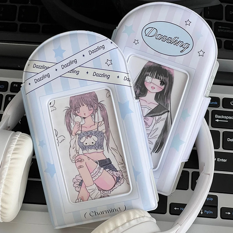 3 Inch Photo Album Card Storage Photocard Holder Sweet INS Hollow Photo Album Idol Card Collection Book