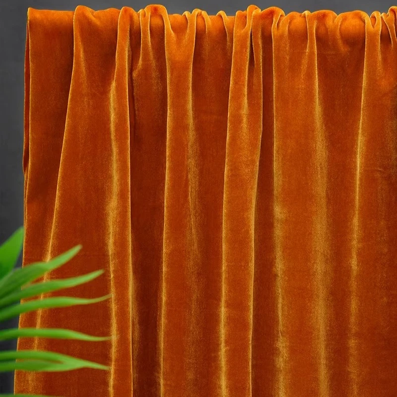 قماش اللباد المخملي للمنزل الخياطة الجمل البني الزنجبيل الأصفر الوزن الثقيل المنسوجة أفخم القطيفة المفروشات الستائر الحرف المواد