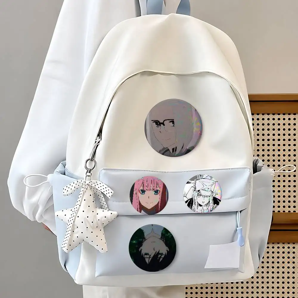 DARLINgs- In The FRANXX Round Button Badge Pin Set Anime Cartoon Game Music Cool Fashion Brooch