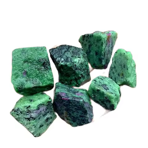 1pc Natural Red Green Zoisite Rough Raw Stone Crystals Quartz Mineral Specimen Reiki Healing Aquarium Home Decor Room Decoration