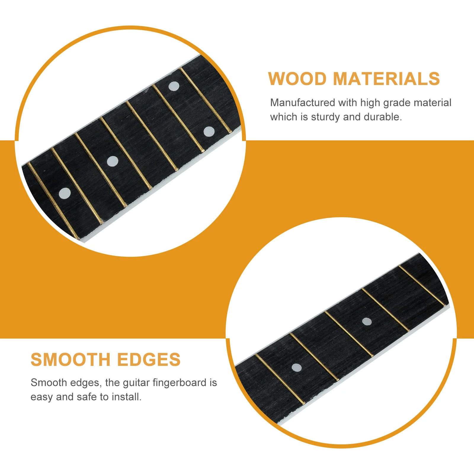 Guitar Fretboard Fingerboard Neck Board Finger Steel Lap Ukulele Replacement Fret Platetechnical Accessory Wood Parts Wooden