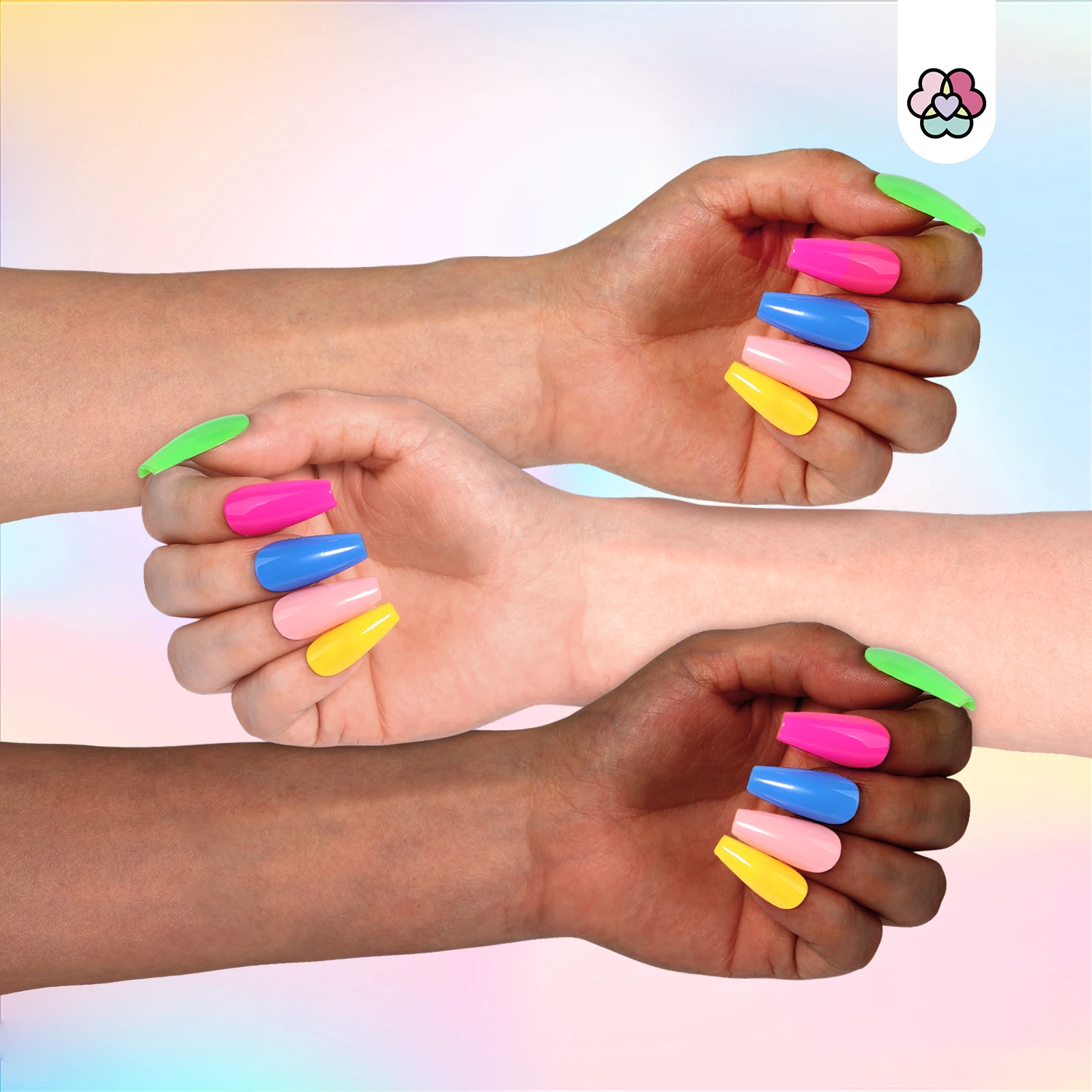 مجموعة طلاء أظافر SAVILAND سريعة الجفاف مكونة من 12 لونًا باستيل أخضر نيون 0.34 أونصة طلاء صيفي غير جل مع قاعدة معطف علوي لفن الأظافر #6