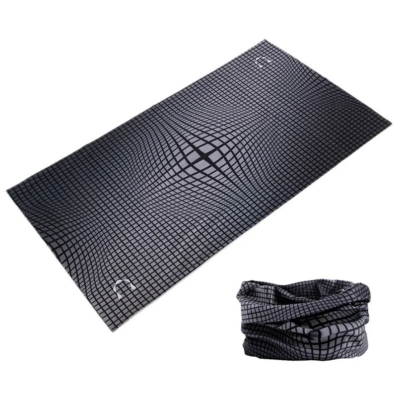 Farbverlauf Design Sport Kopftuch Rohr nahtlose Bandanas Frauen Männer Radfahren Gesichts maske Mehrzweck Sturmhaube Hals Gamasche Gitter Schal