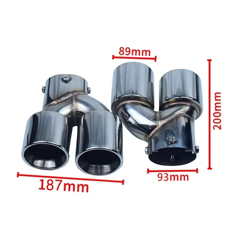 【2026 Hot Selling】Bm W G20 G21 G23 G42 M240i M340i M440i M Performance Stainless Steel Silver Exhaust Pipes Muffler Tips