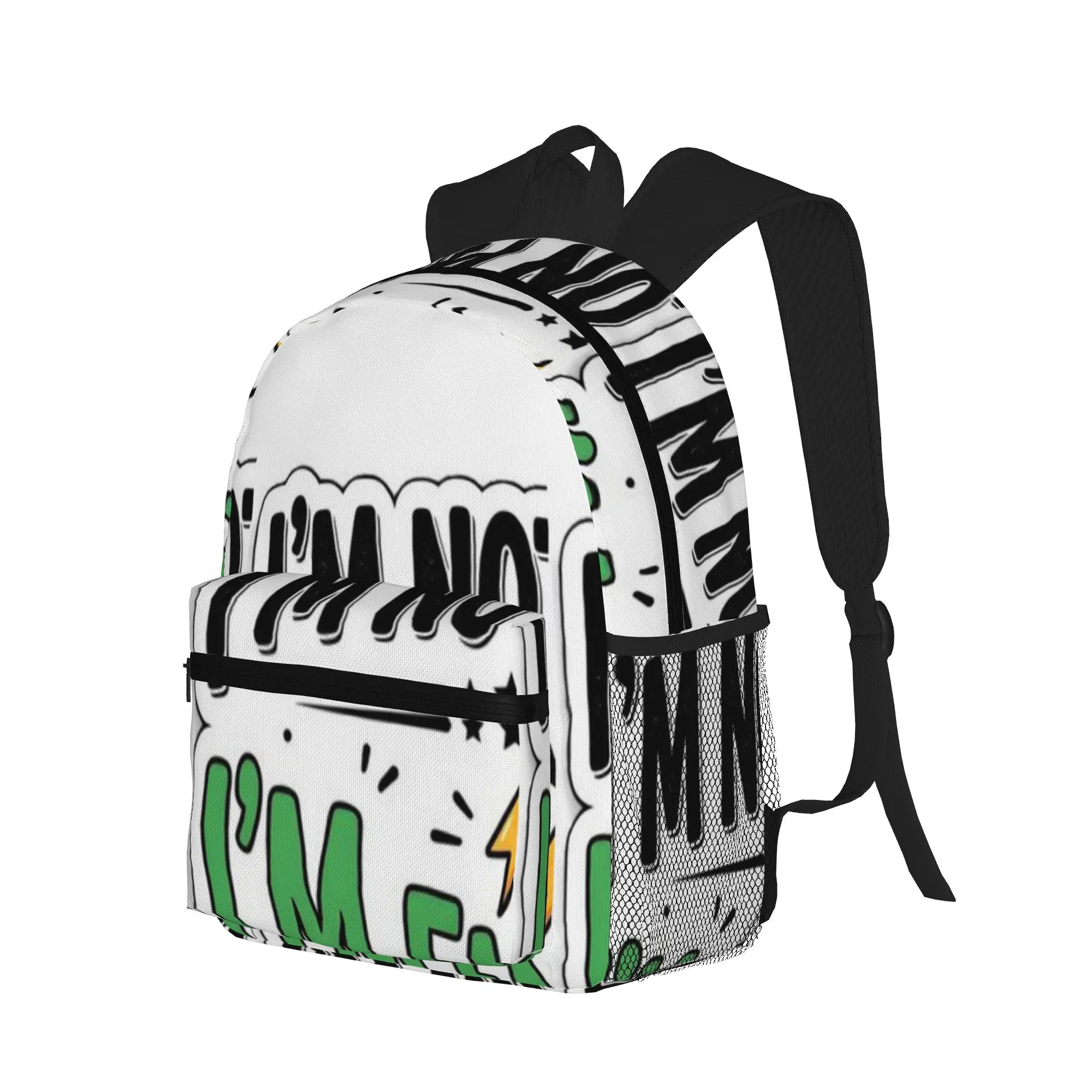 I m Not Lazy I m Energy Efficient Funny Sarcastic Quote Sticker Design  Casual Backpack for Students and Adults Bag
