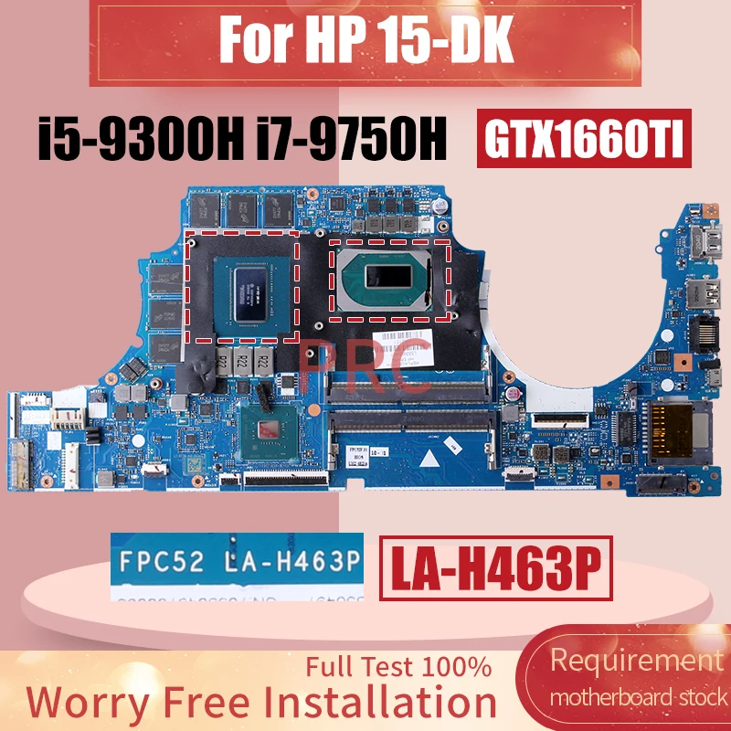 

LA-H463P для HP 15-DK ноутбук материнская плата L58867-001 L58866-601 GTX1660TI i5-9300H-A1 i7-9750H