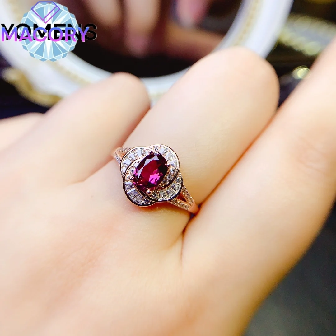 خاتم العقيق الطبيعي أنثى فضة 925 نسخة طبق الأصل من العلامة التجارية الفاخرة 925 مجوهرات فضية مع شهادة أرسلت مجانًا في عيد الحب. #6