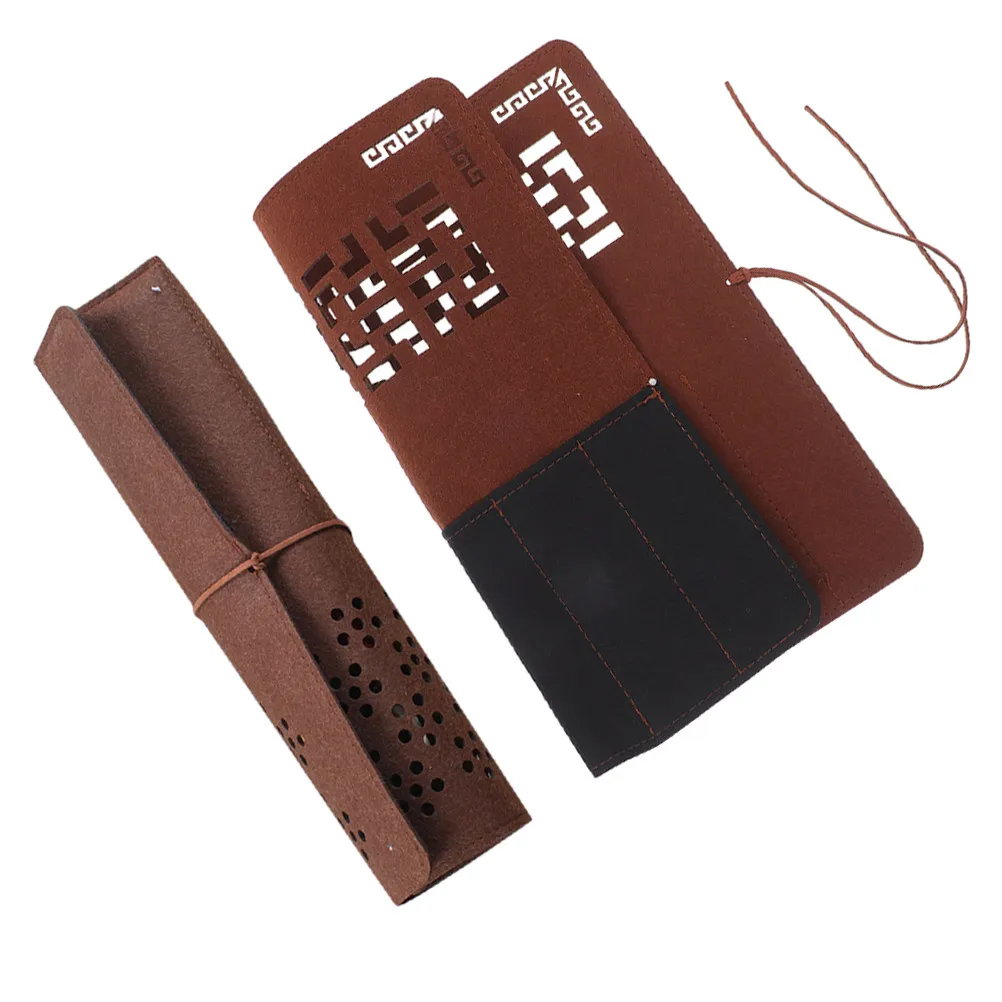 2Pcs Felt Pen Roll Organizer Elegant Plum Blossom Hollow Art Brush Holder Felt Artist Roll Up Paint Brush Storage Pouch