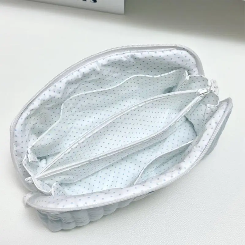 Niedliche Stifttasche mit großer Kapazität, gestepptes tragbares Federmäppchen, bonbonfarbene weiche Schreibwaren-Aufbewahrungstasche, Geschenk für Schüler. – Detail 20