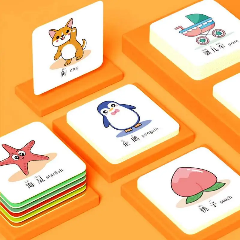 การ์ดความรู้ความเข้าใจเปลี่ยนสีเมื่อเผชิญกับน้ํา Montessori ของเล่นสําหรับทารก Early Education แฟลชการ์ดเด็กปริศนาของเล่น