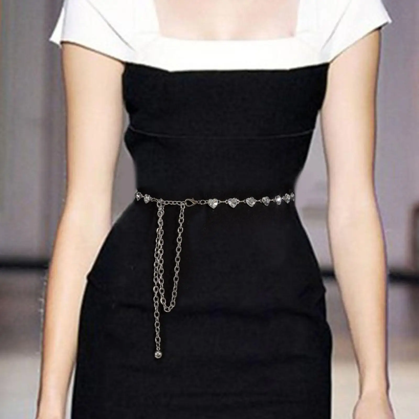 

Metal Women Waist Chain Belt Casual Body Link Belt for Jeans Lady Pants Costume