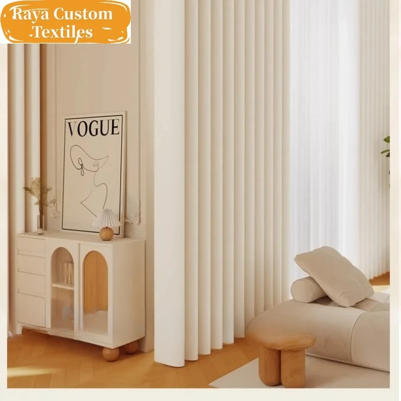 

Custom Size！！Modern Simple Fully Shading Thick Thermal Insulation and Sunscreen Curtains for Living Dining Room Bedroom Decor