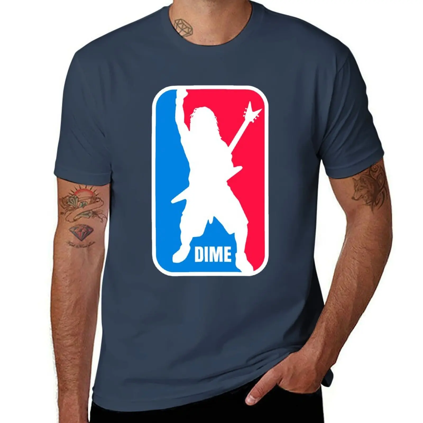 

Dime Dimebag Darrell Sport Logo T-Shirt Outdoor Sports Short Sleeve Top