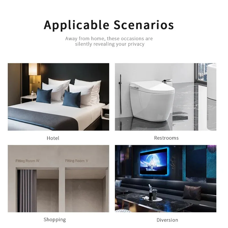 Detector de cámara oculta antiespía profesional, protección de seguridad Invisible, dispositivos con Sensor de presencia infrarroja de espía discreta